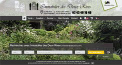 Desktop Screenshot of immobilierdesdeuxrives.com